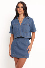 Cera Two Piece Set - Medium Denim